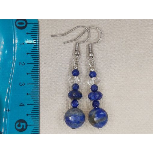 Lápisz lazurit formadíszített füli