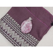 Lepidolit medál lapos 