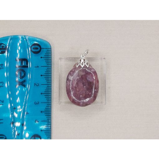 Lepidolit medál lapos 