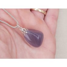 Levendula fluorit medál