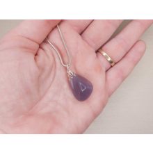 Levendula fluorit medál