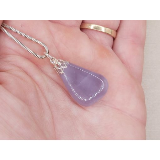 Levendula fluorit medál