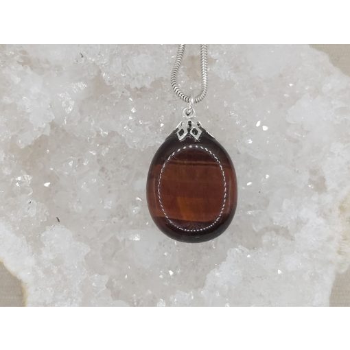 Macskaszem medál lapos