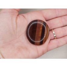 Macskaszem marokkő lapos