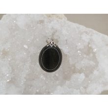 Obszidián medál lapos