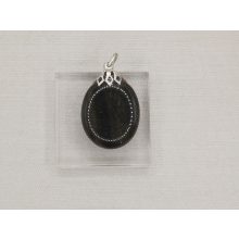 Obszidián medál lapos