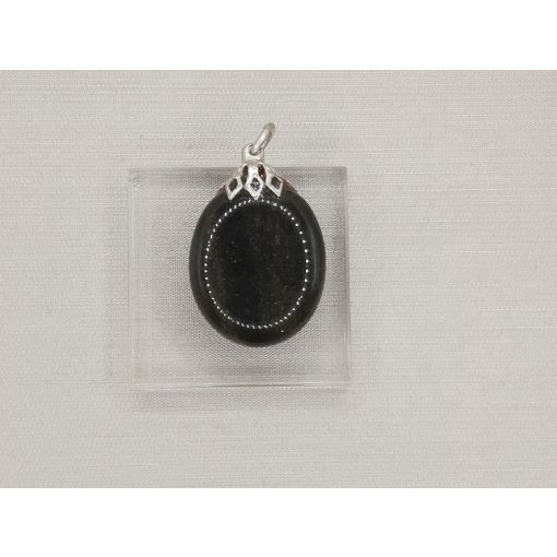 Obszidián medál lapos