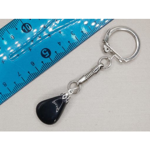 Obszidián kulcstartó véletlenszerűen