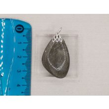 Mahagóni Obszidián medál lapos