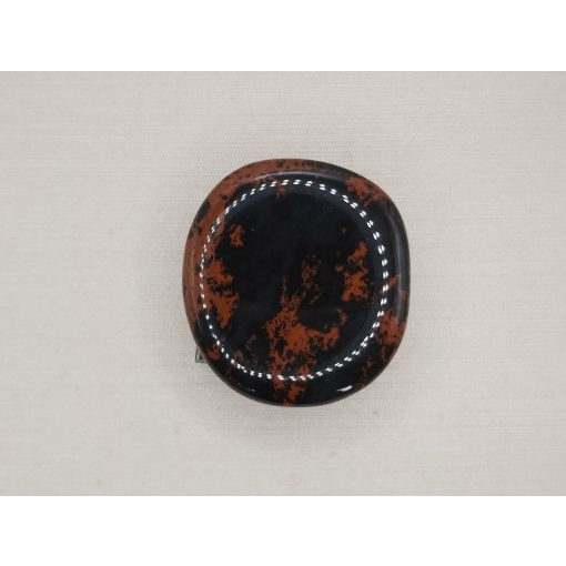 Mahagóni Obszidián marokkő lapos nagy