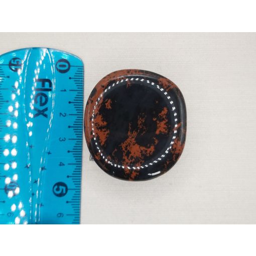 Mahagóni Obszidián marokkő lapos nagy