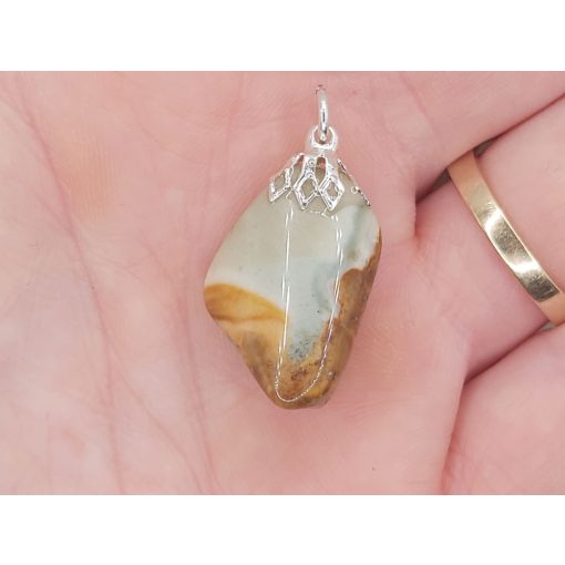 Polikróm jáspis medál 