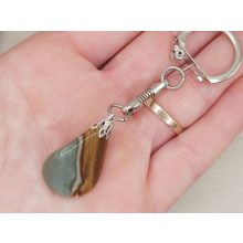 Polikróm jáspis kulcstartó