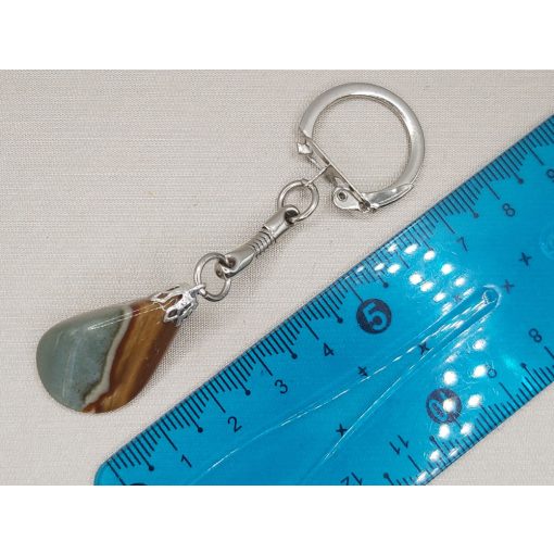 Polikróm jáspis kulcstartó