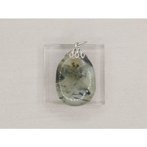 Prehnit medál lapos