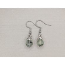 Prehnit  1 golyós fülbevaló