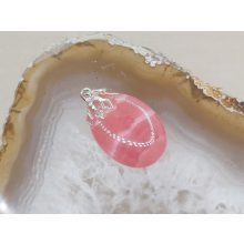 Rodokrozit medál ovális nagyon top minőség