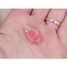 Rodokrozit medál ovális nagyon top minőség