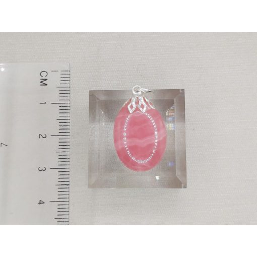 Rodokrozit medál ovális nagyon top minőség