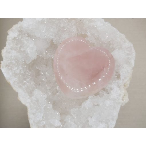 Rózsakvarc szív 