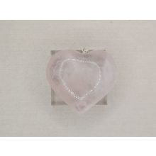 Rózsakvarc szív medál