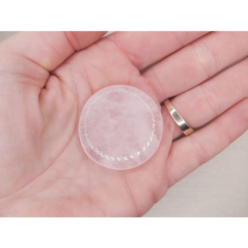 Rózsakvarc marokkő lapos nagy