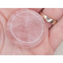 Rózsakvarc marokkő lapos nagy