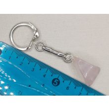 Rózsakvarc kulcstartó véletlenszerűen