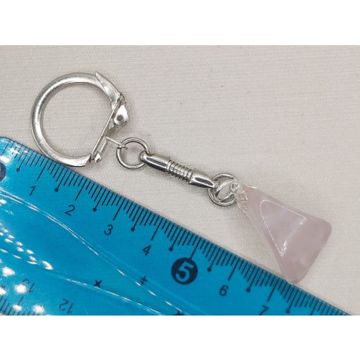 Rózsakvarc kulcstartó véletlenszerűen