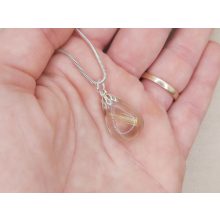 Rutilkvarc medál csepp alakú