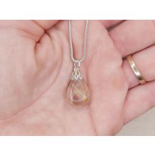 Rutilkvarc medál csepp alakú