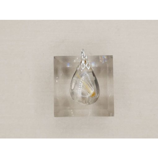 Rutilkvarc medál csepp alakú