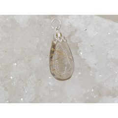 Rutilkvarc medál csepp alakú