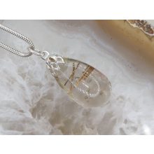 Rutilkvarc medál csepp alakú