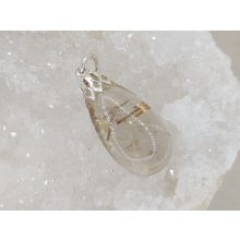 Rutilkvarc medál csepp alakú