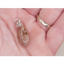 Rutilkvarc medál csepp alakú
