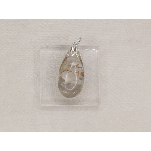 Rutilkvarc medál csepp alakú