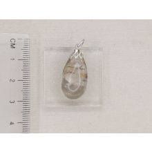 Rutilkvarc medál csepp alakú