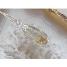 Rutilkvarc medál csepp alakú