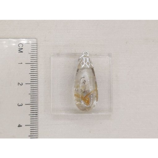 Rutilkvarc medál csepp alakú