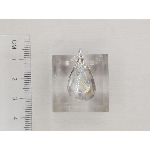 Rutilkvarc medál csepp alakú