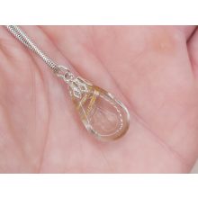 Rutilkvarc medál csepp alakú