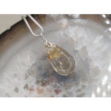 Rutilkvarc medál csepp alakú