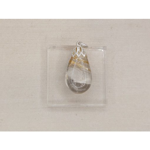 Rutilkvarc medál csepp alakú