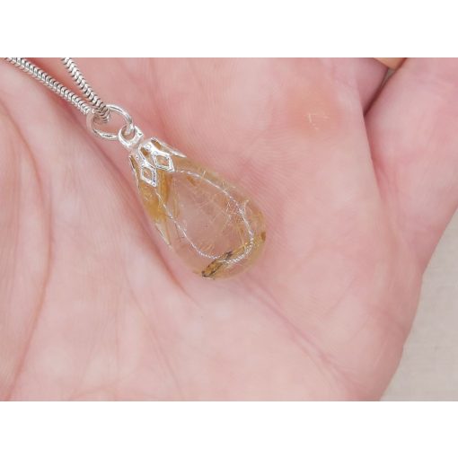 Rutilkvarc medál csepp