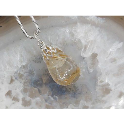 Rutilkvarc medál csepp