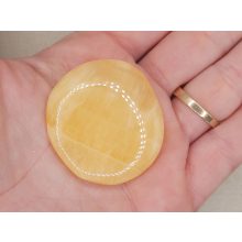 Sárga kalcit marokkő lapos nagy