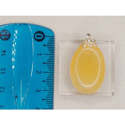 Sárga kalcit medál lapos