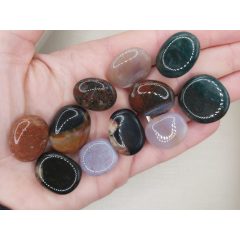 Szárdonix marokkő lapos véletlenszerűen