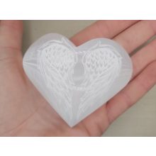 Szelenit szív angyalszárnnyal nagy